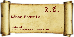 Kóbor Beatrix névjegykártya